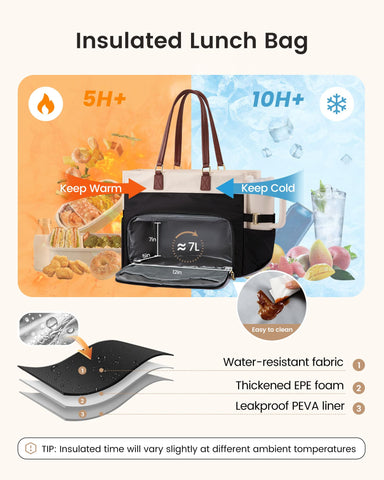 LOVEVOOK side pockets and cup holder keep tumblers accessible and secure