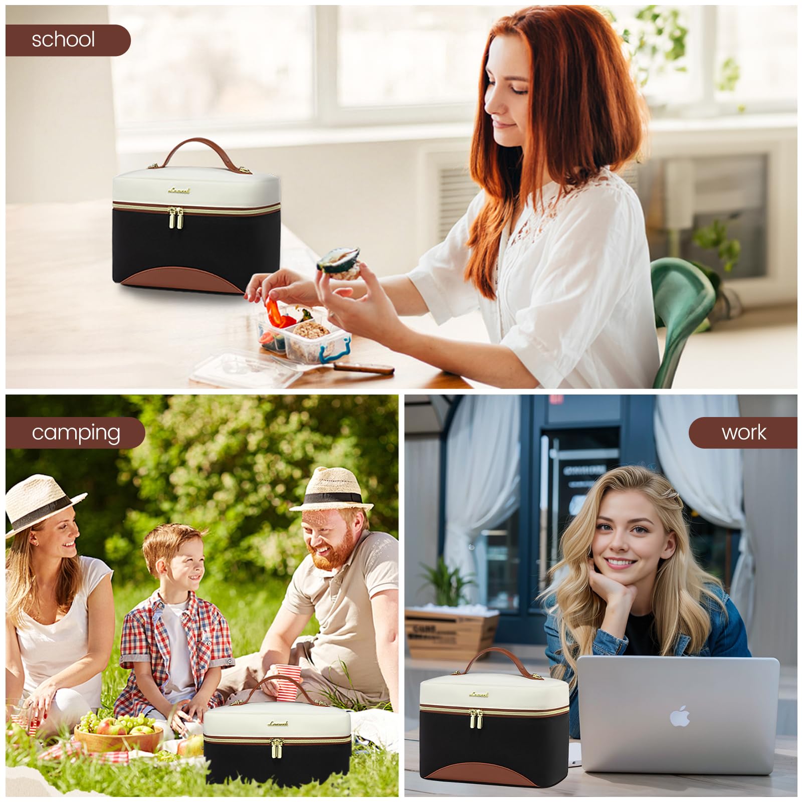 LOVEVOOK versatile lunch bag for office, college, and outdoors