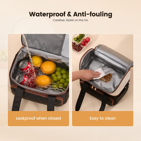 LOVEVOOK PEVA inner layer provides waterproof protection against leaks.