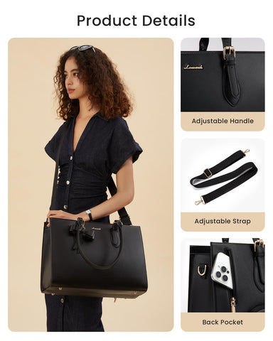 LOVEVOOK professional-looking tote suitable for work, teaching, nursing, or casual use