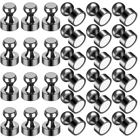 LOVIMAG fridge magnets 30pcs in black for secure paper holding