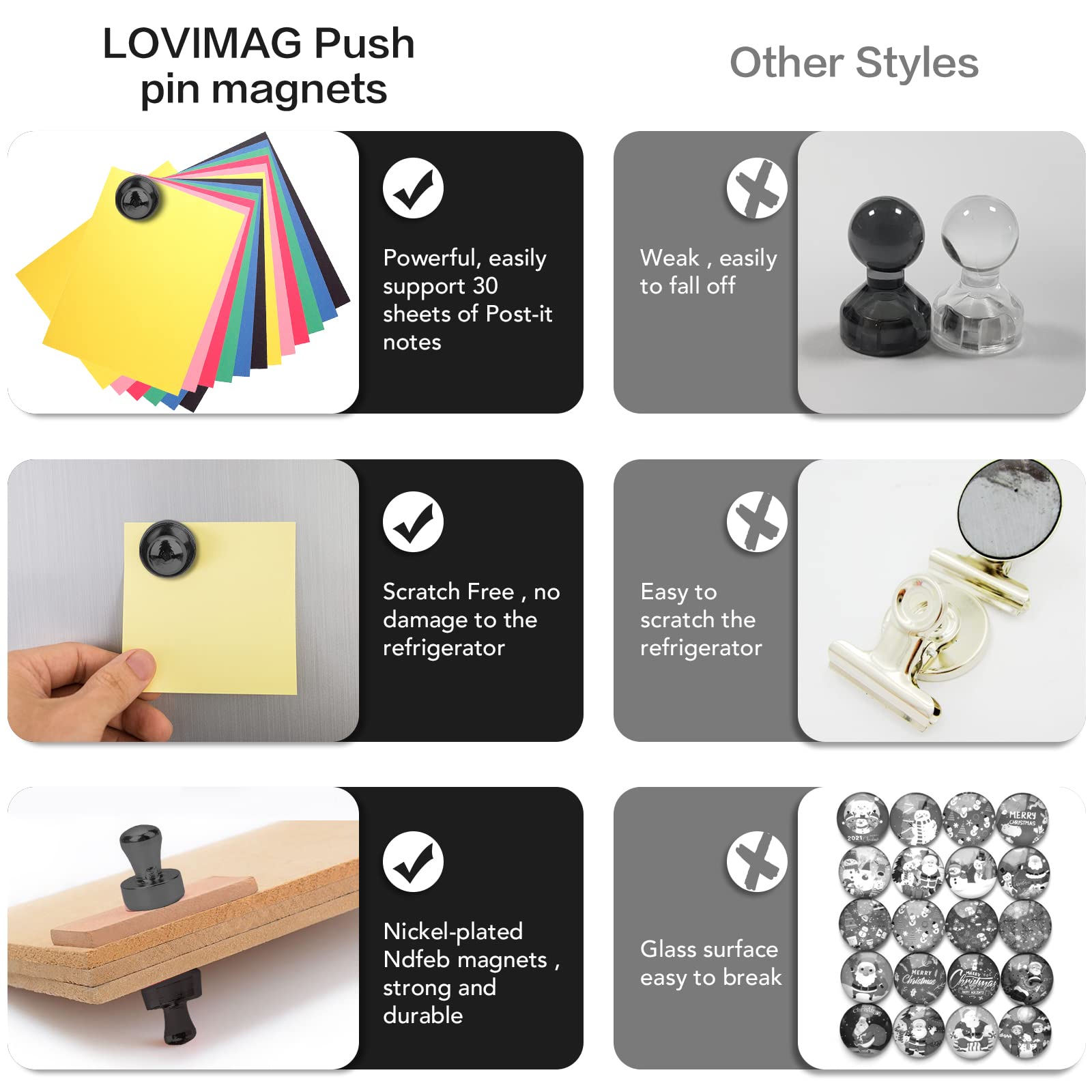 Lovimag classroom magnets used to organize schedules and handouts