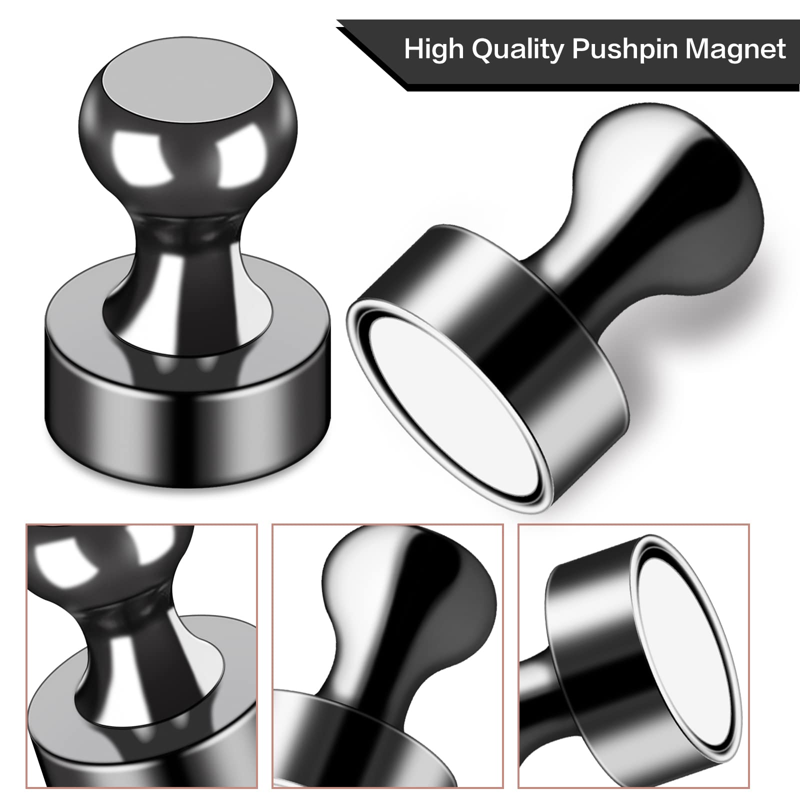 LOVIMAG fridge magnets feature easy-grip ends for quick placement