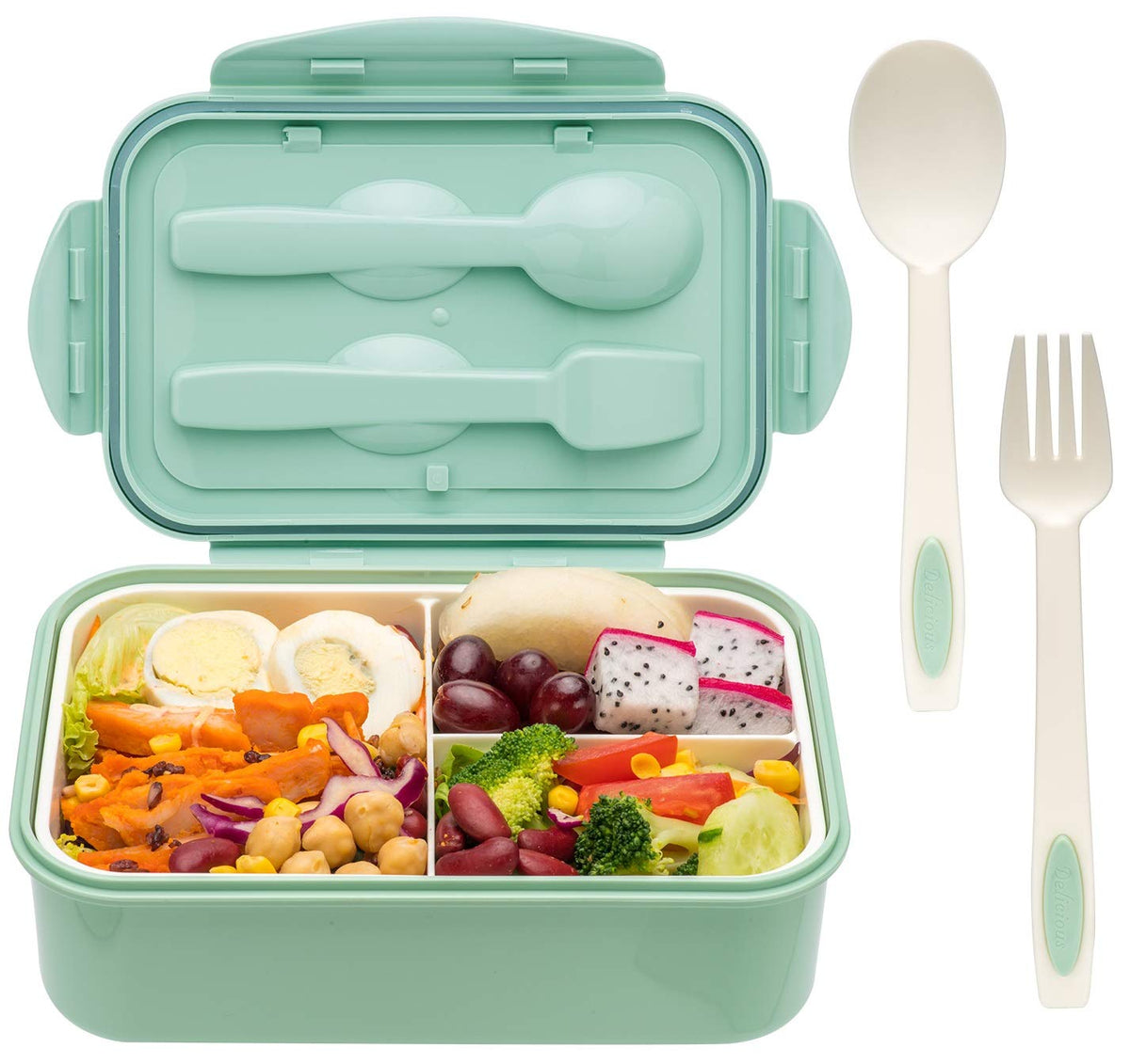 LOVINA bento box 1100ml green for on-the-go meals