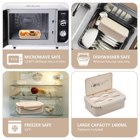 LOVINA bento box microwave and freezer safe for quick heat or cold storage