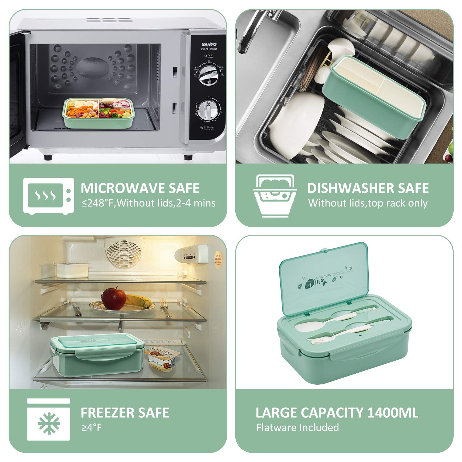 LOVINA bento box microwave-safe for reheating