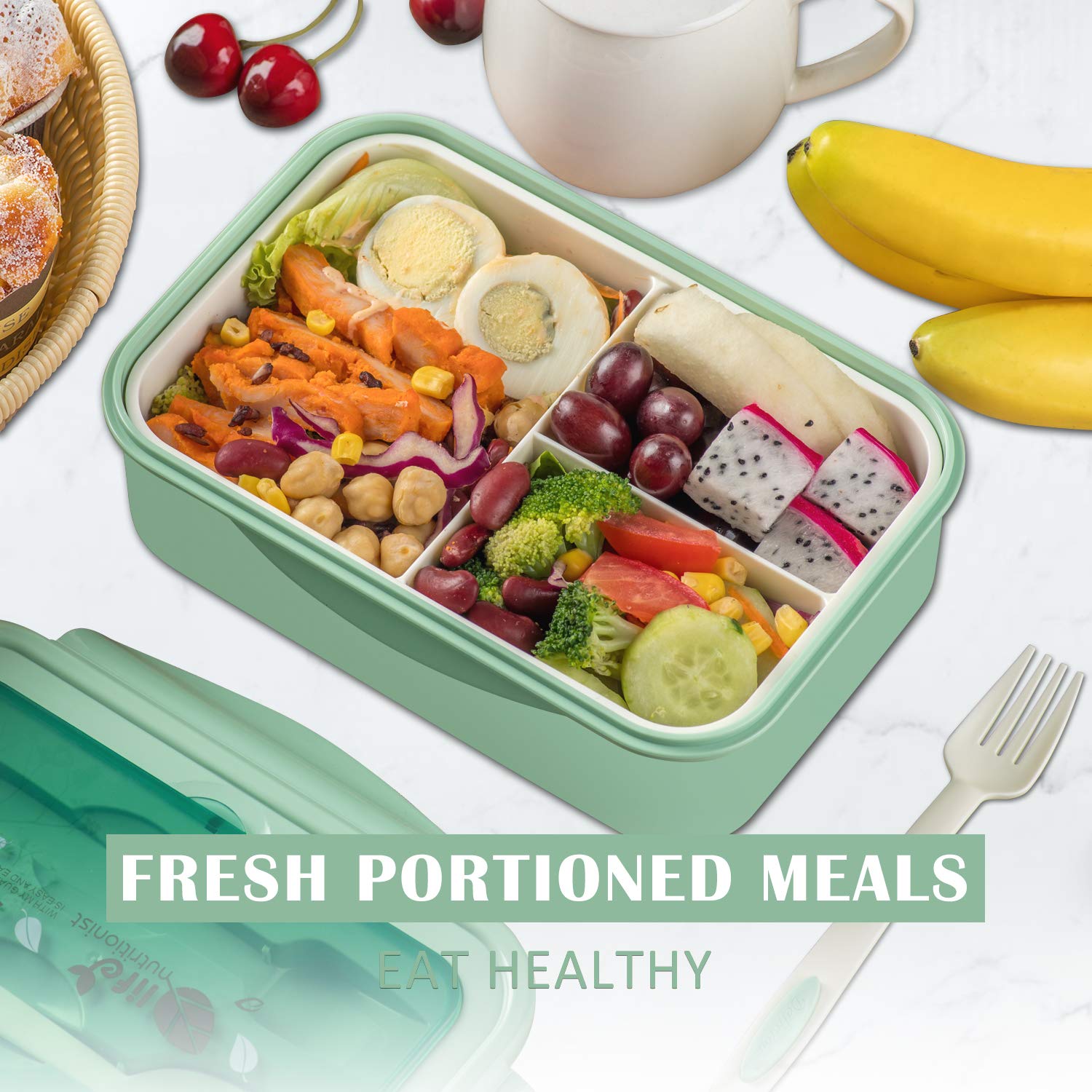 LOVINA portable 1100ml lunch box for adults