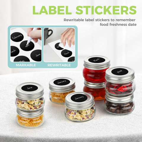 LovoIn 4oz glass jar, dishwasher-safe and easy to clean.