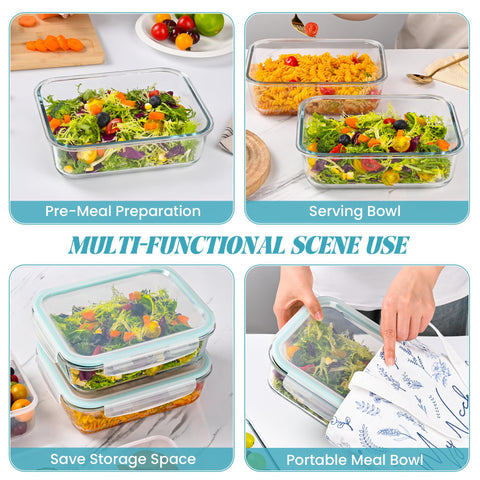 LOVYANXUE dishwasher-safe glass container for simple cleaning.