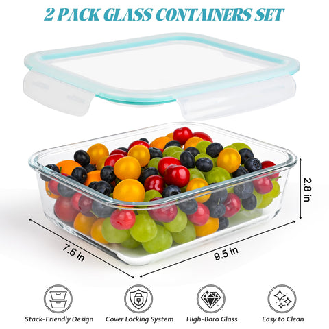 LOVYANXUE 78oz meal prep container ideal for lunches and batches.