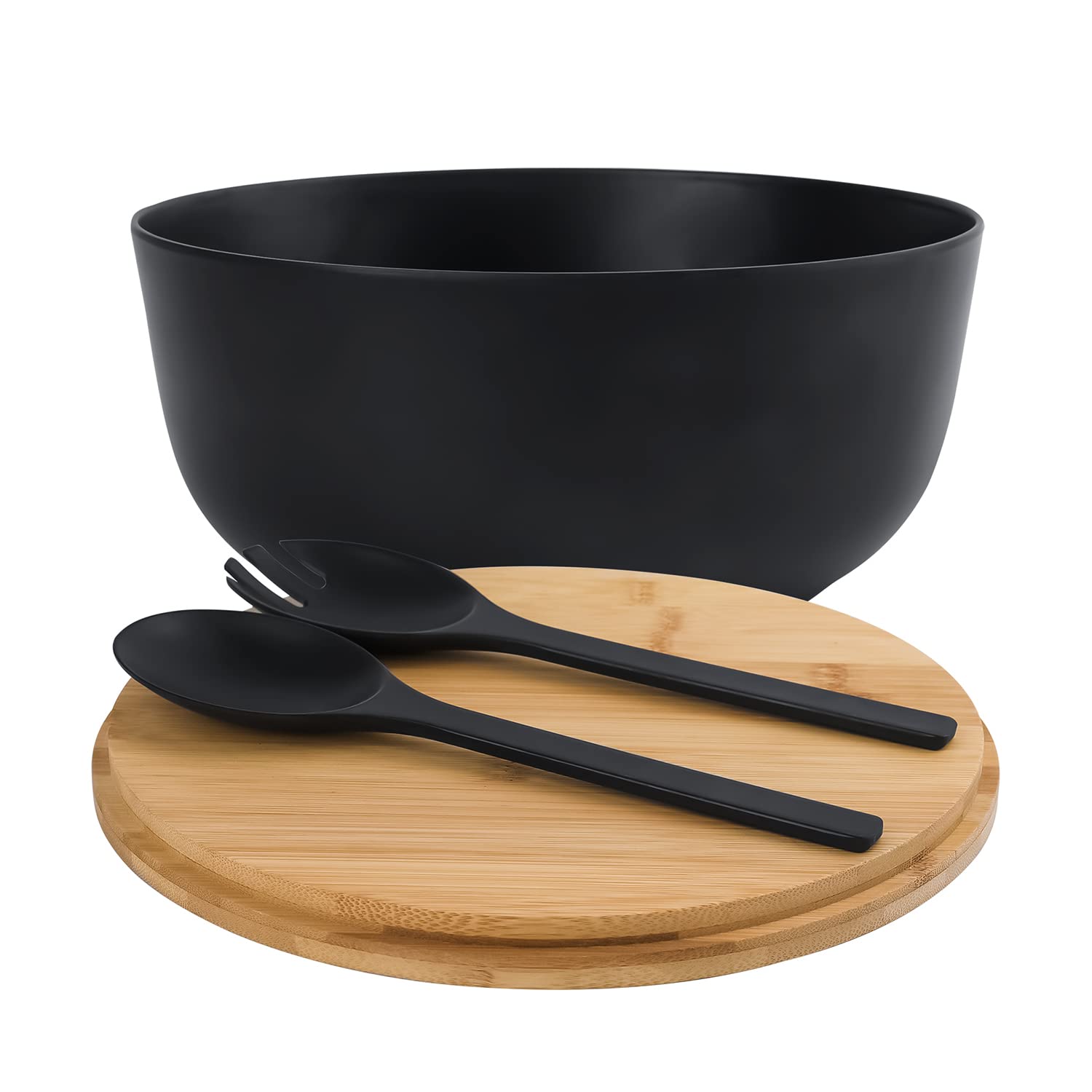 LOVYANXUE bamboo fiber bowl lid highlighting natural bamboo cover.