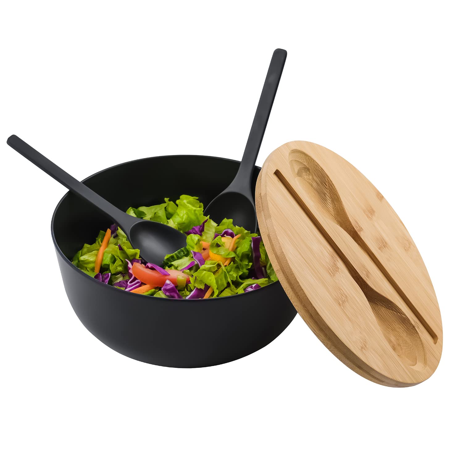 LOVYANXUE serving spork facilitates easy salad serving.