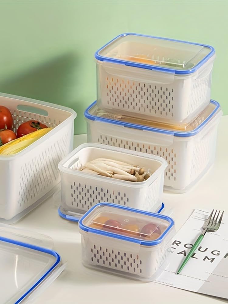 Size L container accommodates larger vegetables and portions.