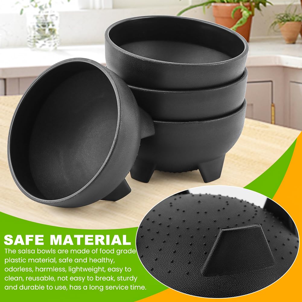 Loyanger salsa bowls at a restaurant setup for service