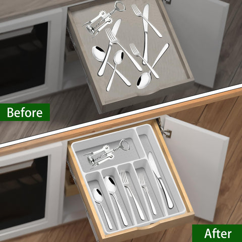 Loyareal non-slip base keeps items secure while opening the drawer