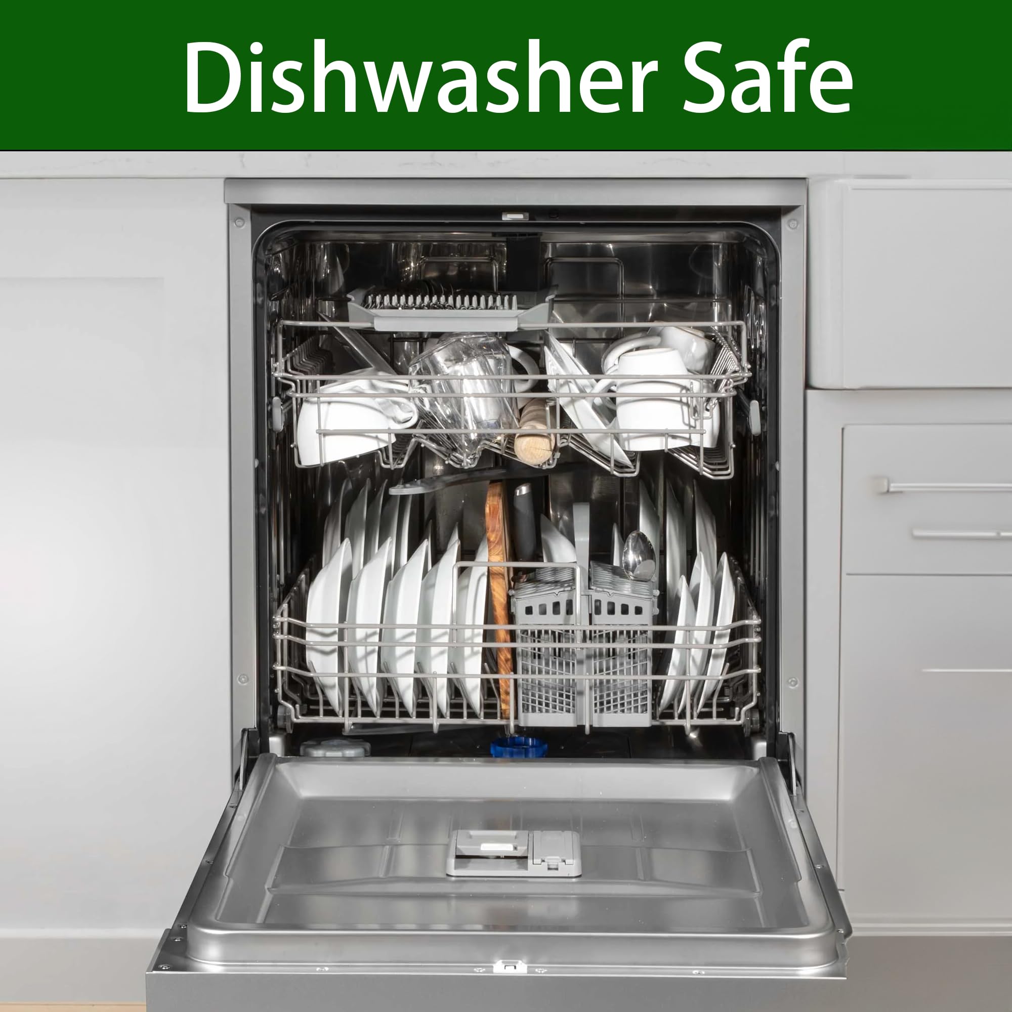 Loyareal white silverware organizer versatile for kitchen and beyond