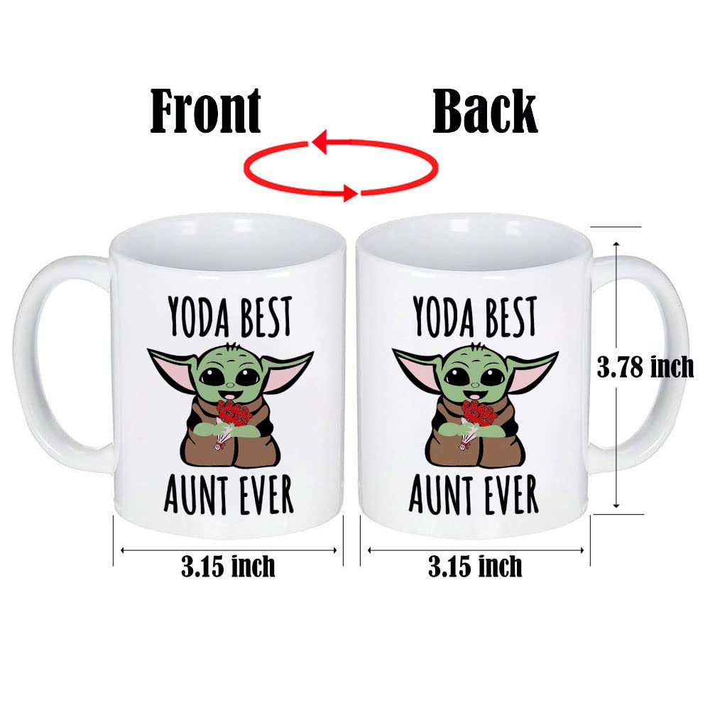 LOZACHE Best Aunt Ever mug design, perfect for daily coffee.
