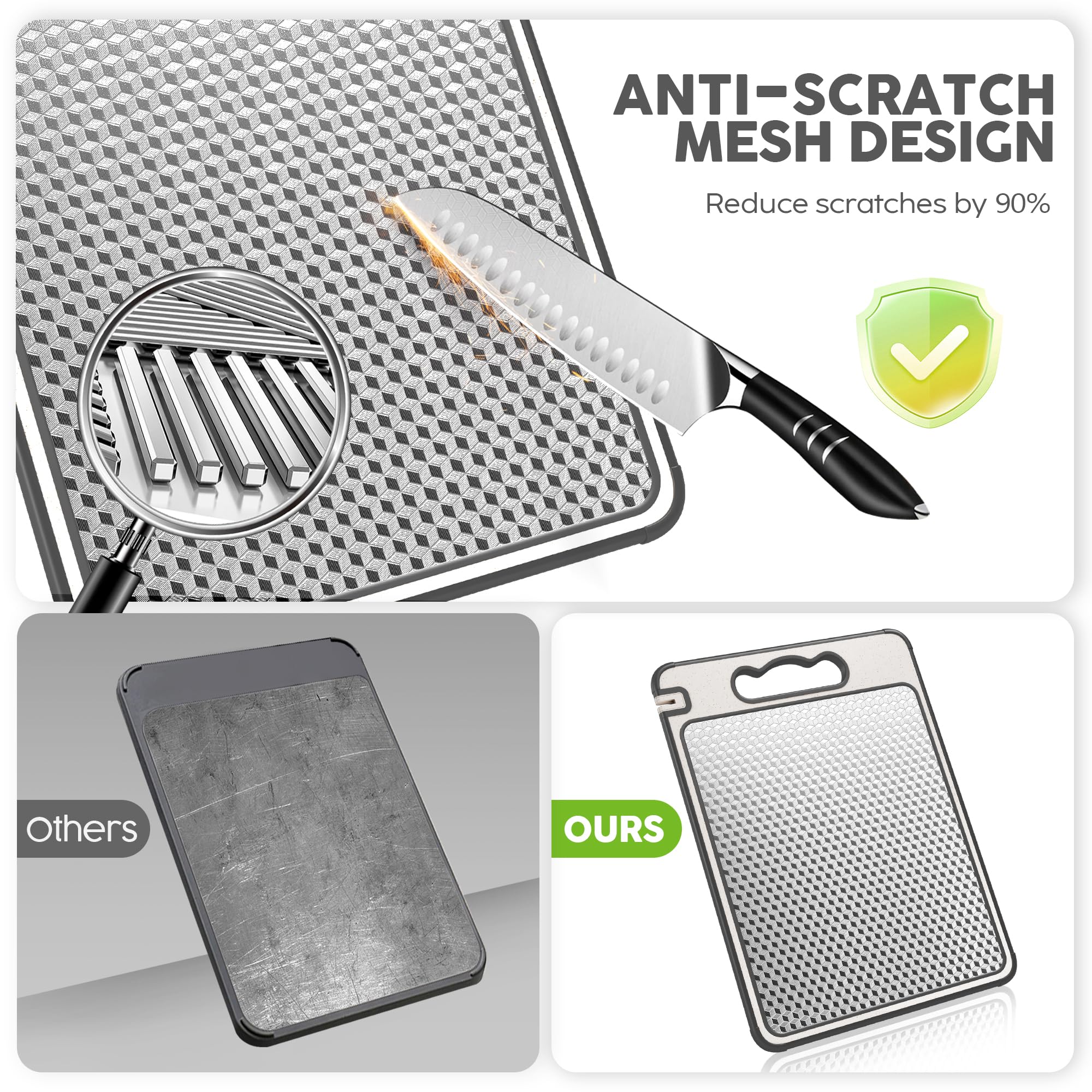 Lozovin cutting board 14.4 by 9.8 inches compact kitchen size
