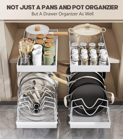 Lozovin slide rail and pulley system enables smooth pull-out storage