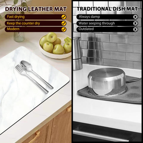 Lprmnnc mat measuring 24x16 inches for large cookware drying