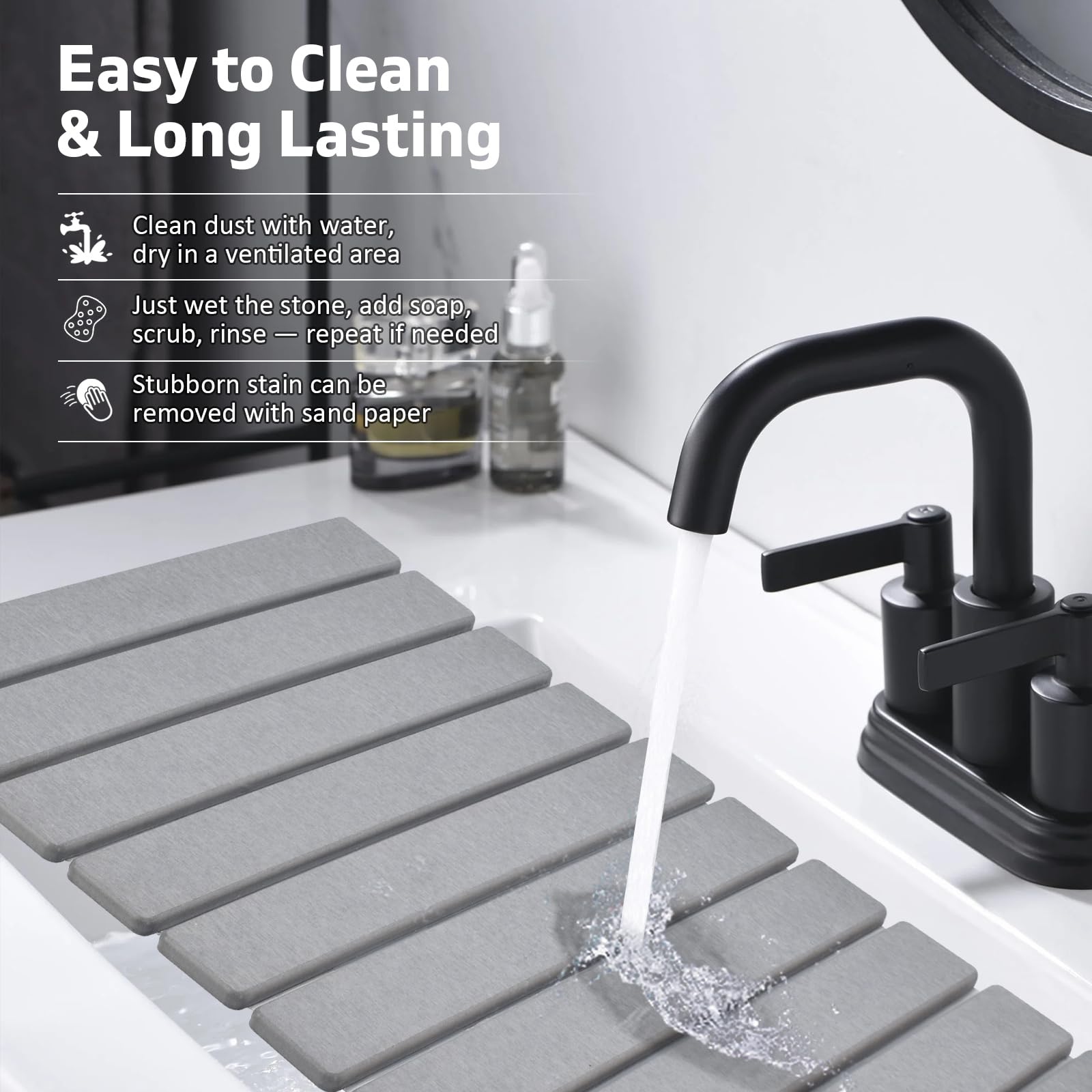 Lprmnnc quick-dry surface helps air-dry moisture-prone items faster.