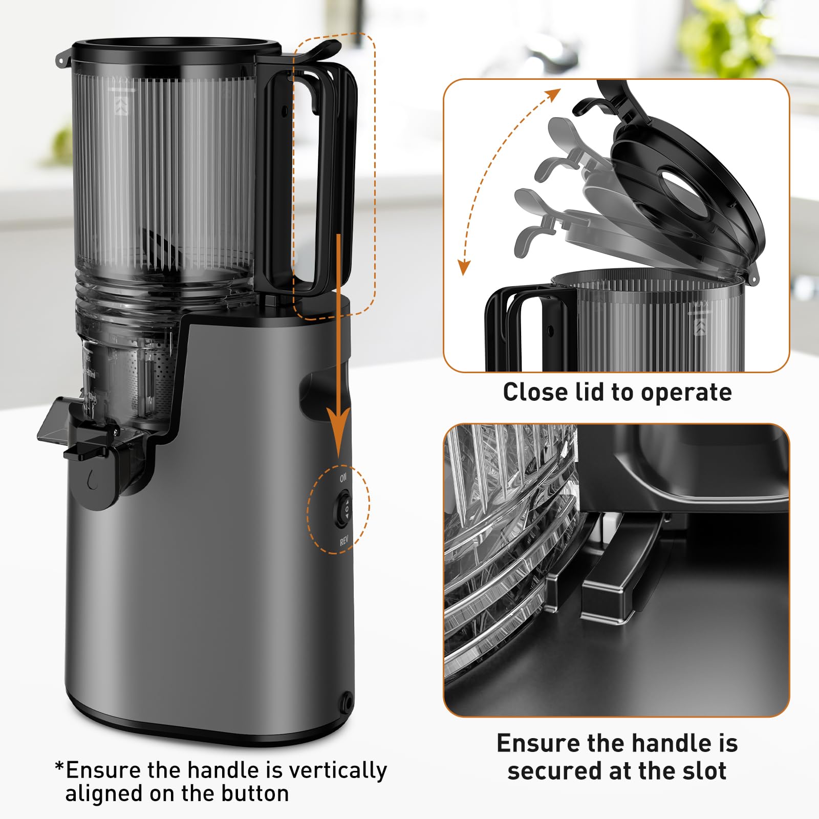 LQZ compact black design fits small kitchens.