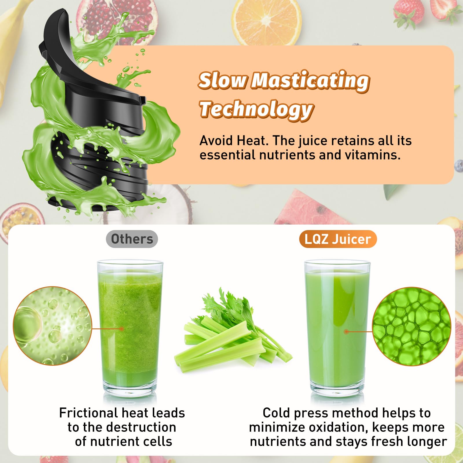 LQZ Spiral auger with six teeth delivering steady cold-pressed extraction.