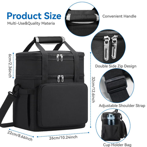 LRCXL insulated inner liner preserves warm or cold meals