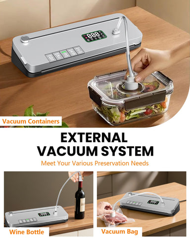 LSA Apparel vacuum sealer in compact form on a clean countertop