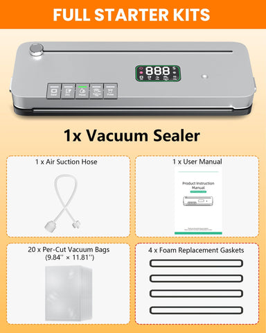 LSA Apparel vacuum sealer compact, detachable design for easy cleaning