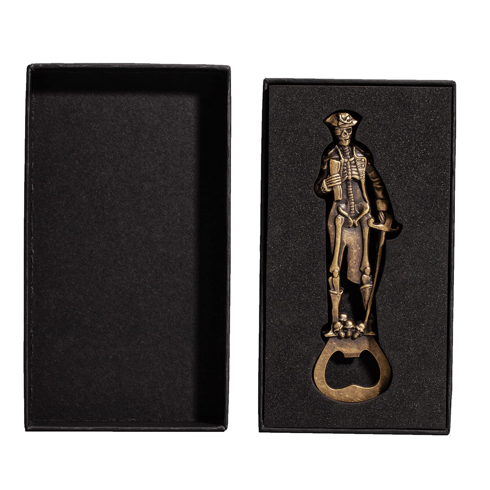 LSJ ORIGINAL zinc alloy skull opener with smooth grip for comfortable use