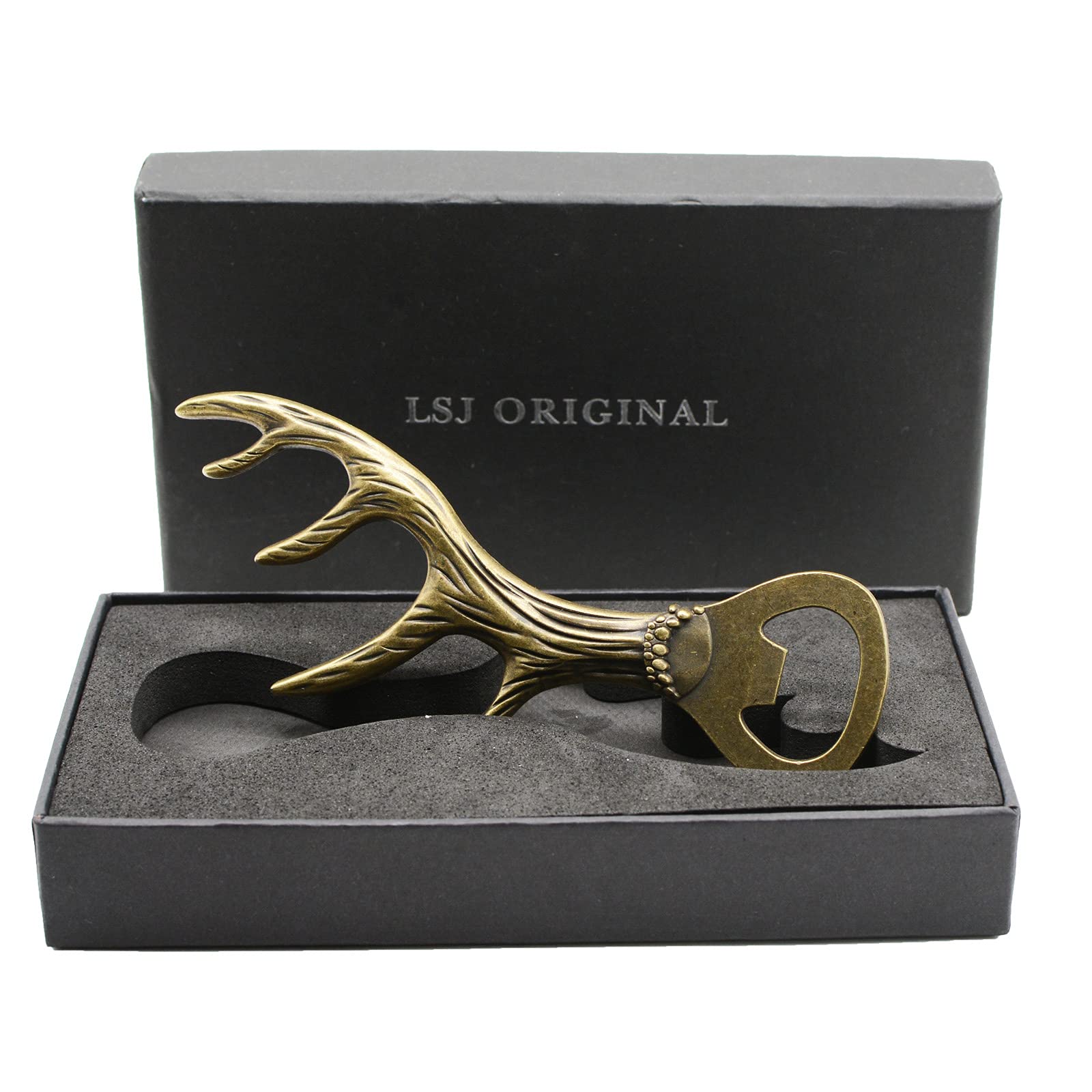 LSJ ORIGINAL home kitchen deer antler bottle opener makes a thoughtful gift