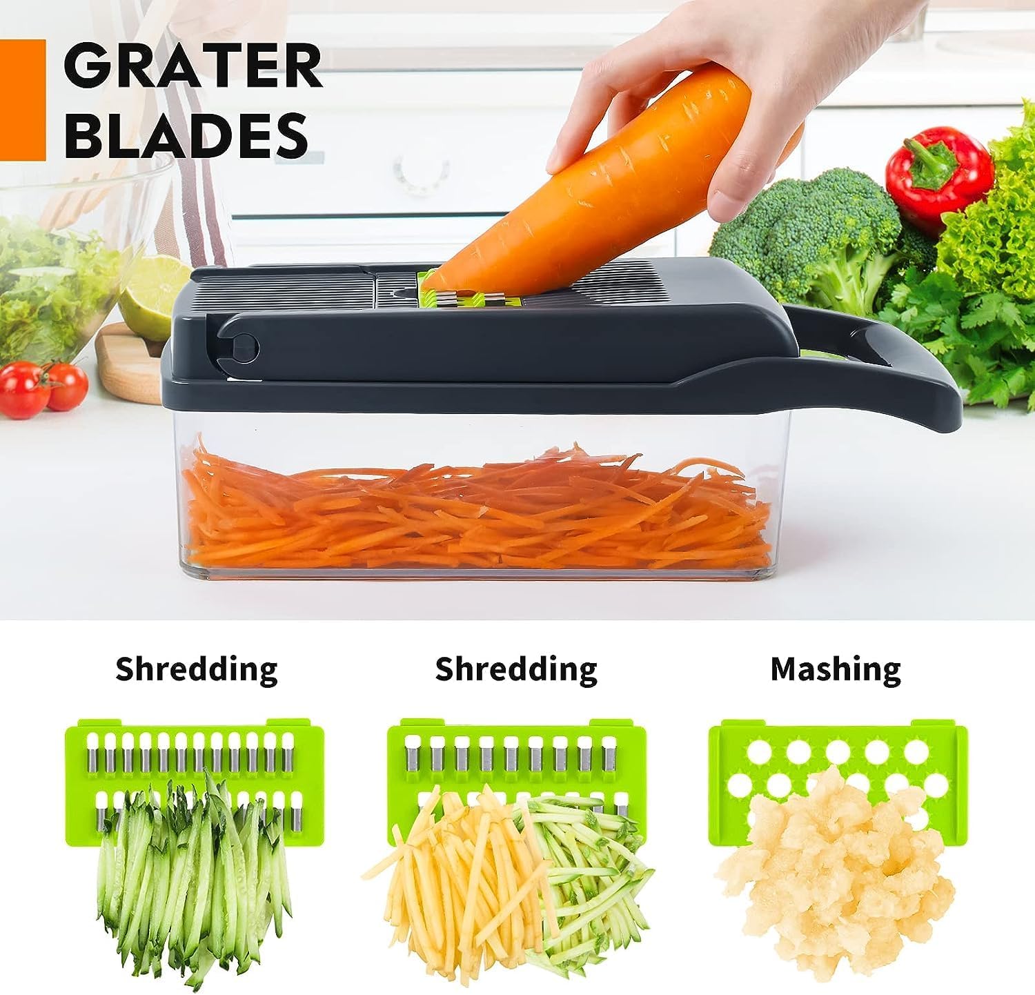 LSLCQW cucumber slicer demonstrates versatile prep in seconds
