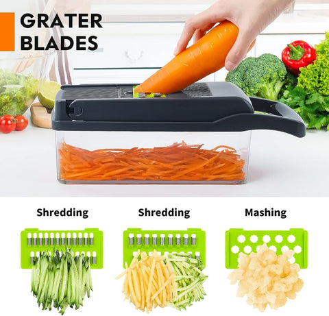LSLCQW cucumber slicer demonstrates versatile prep in seconds