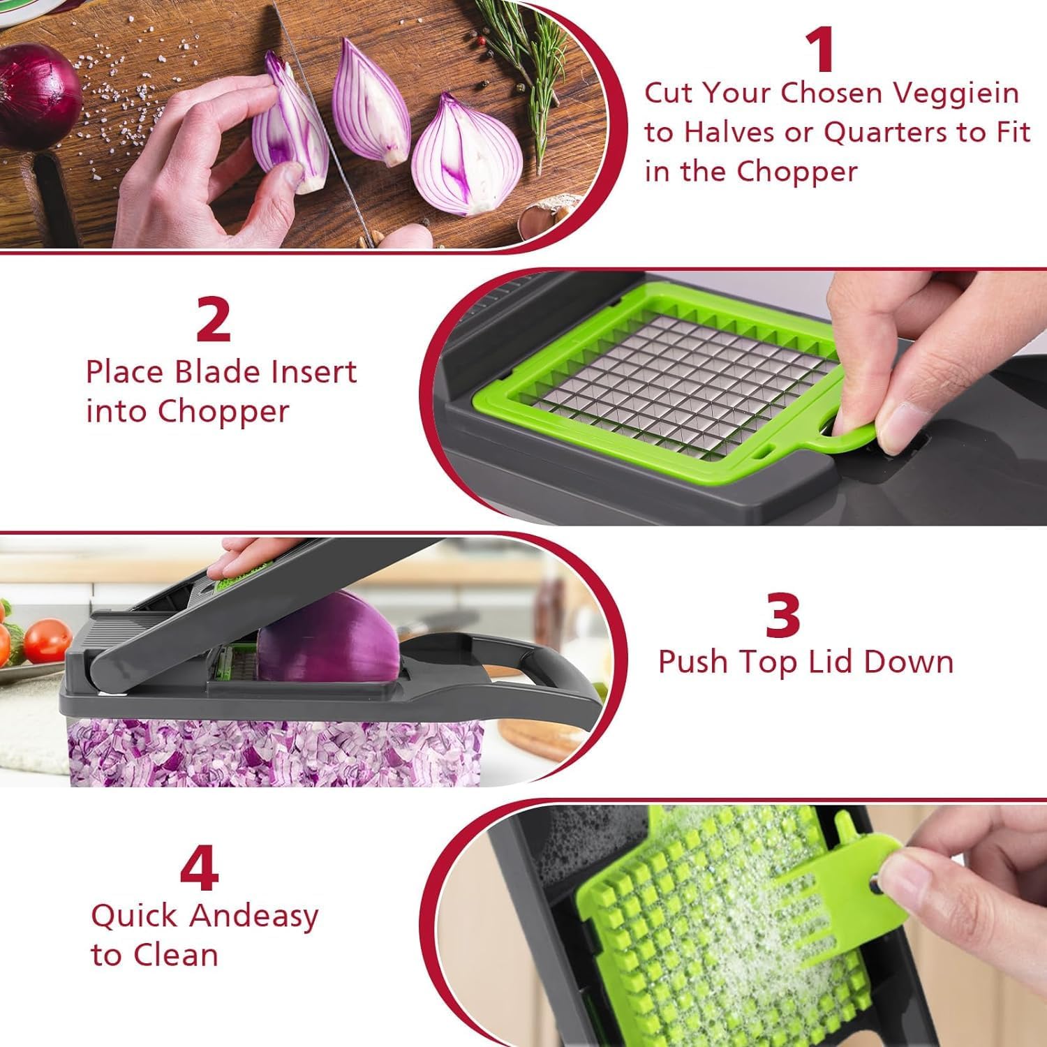 LSLCQW grey kitchen gadget blends with modern countertops