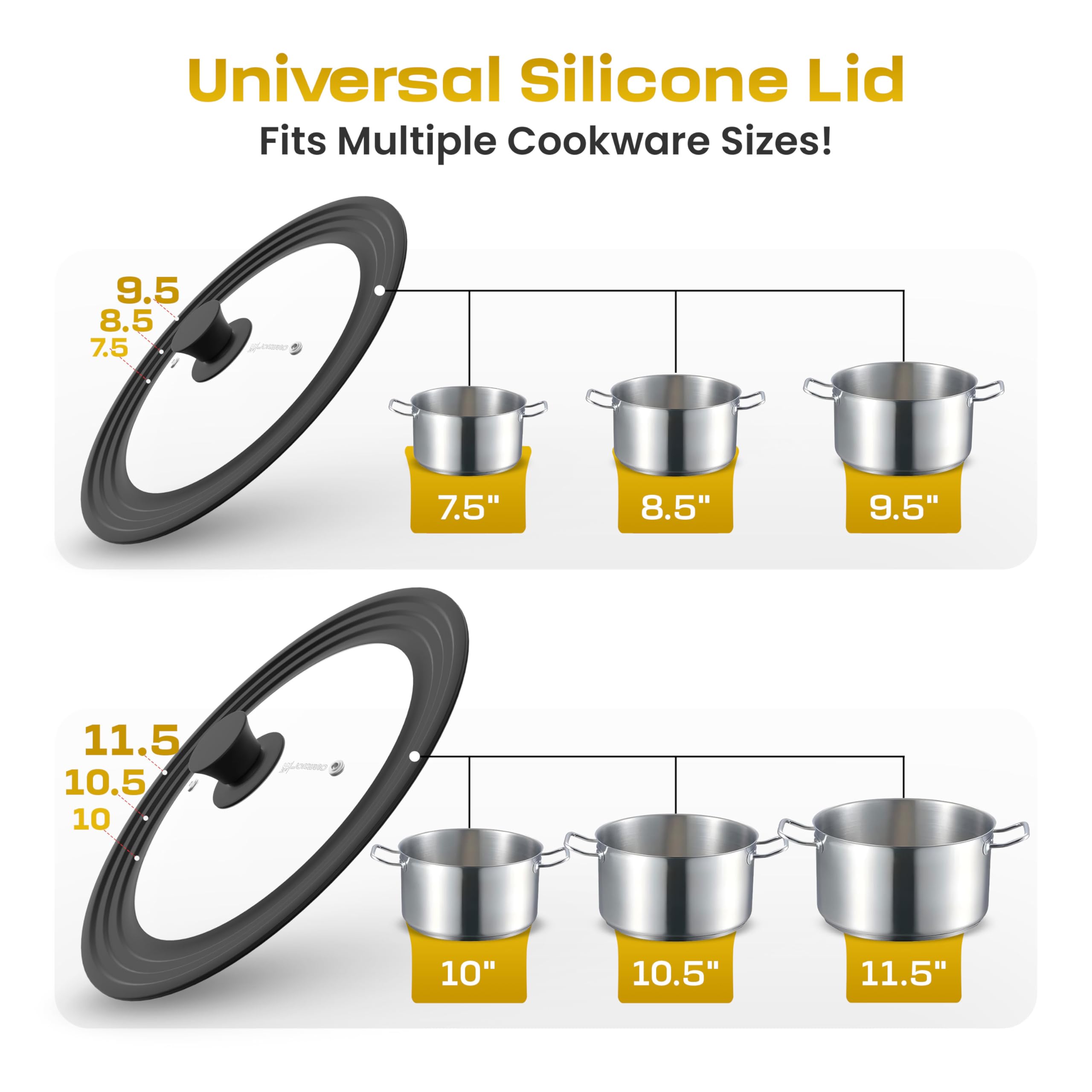 LSR Loreso tempered-glass lid lets you monitor cooking without lifting.