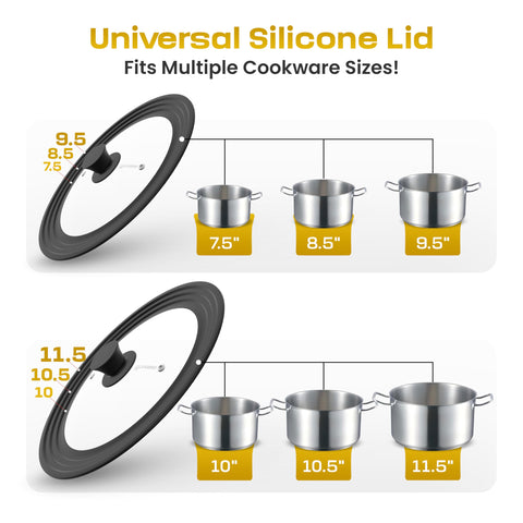 LSR Loreso tempered-glass lid lets you monitor cooking without lifting.