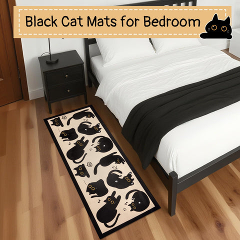 LSYDCARM black cat mat suitable for indoor and outdoor use.