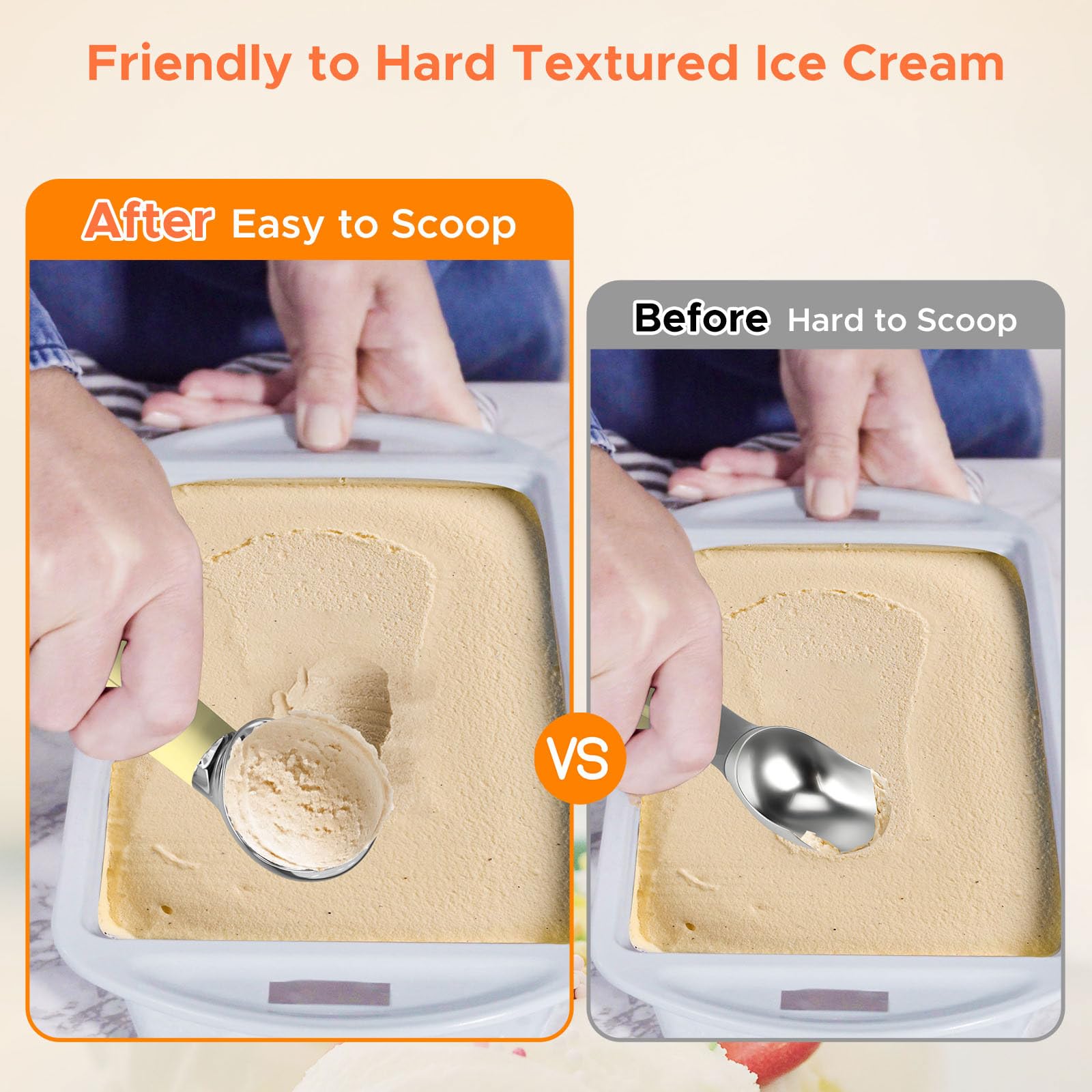 LT LAUDTEC easy-release design lets ice cream slide off smoothly