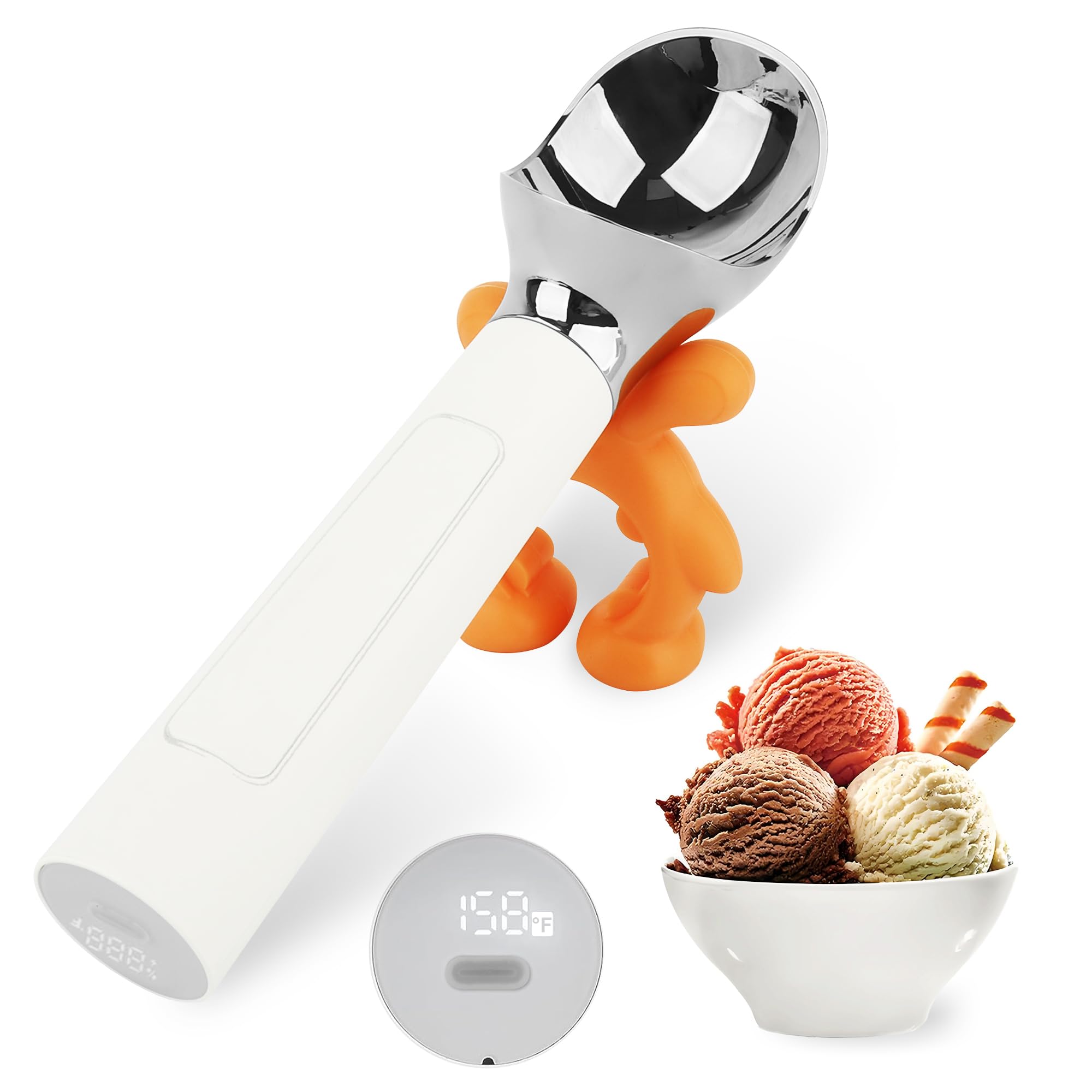 LT LAUDTEC heated scoop with LED display for precise temperature control