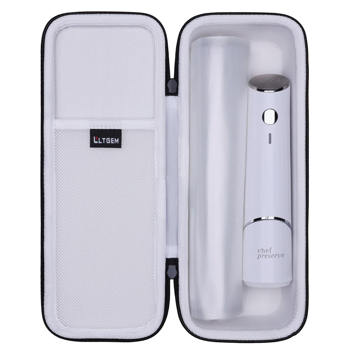 LTGEM Chef Preserve case fit keeps sealer and bags organized on the go.