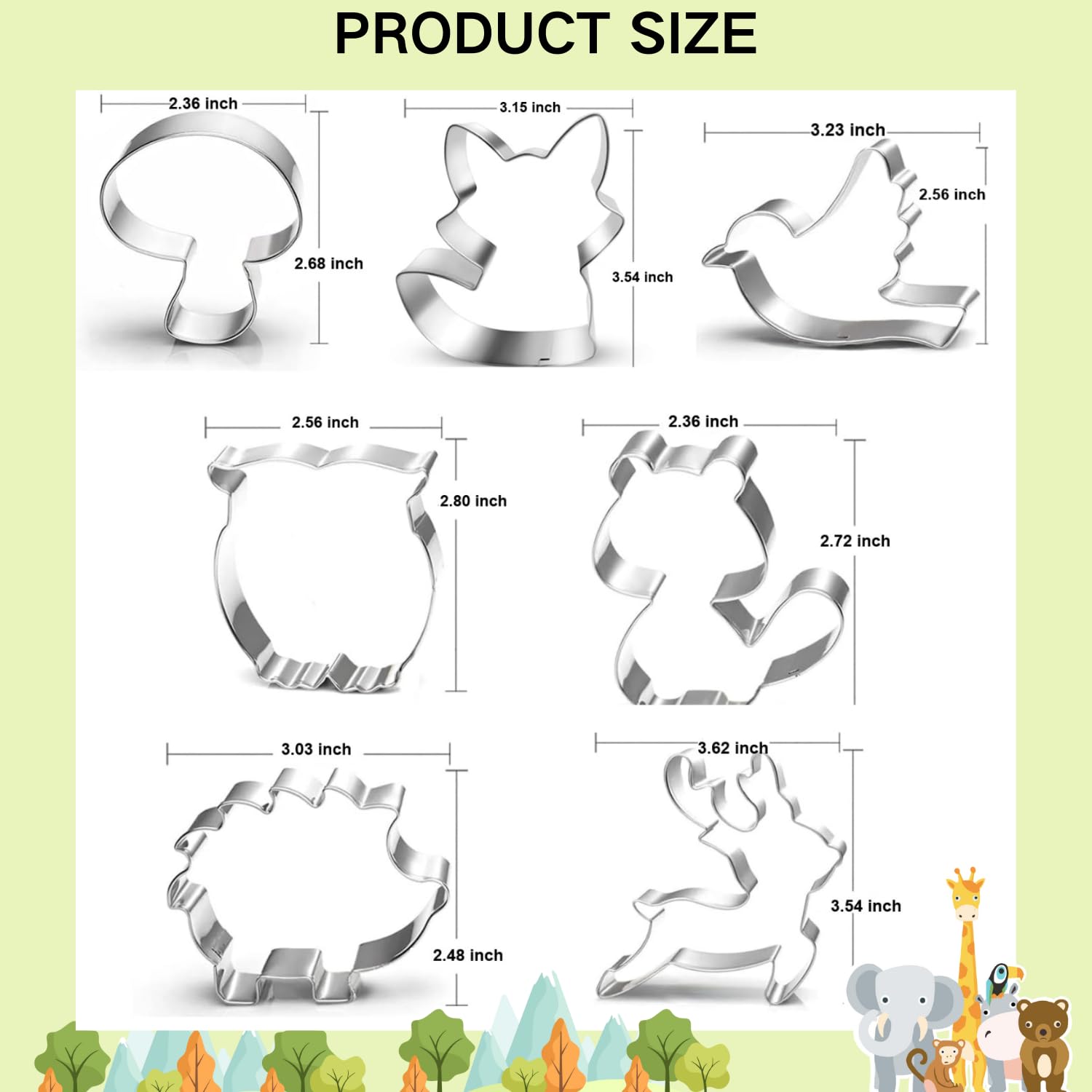 LUBTOSMN squirrel cookie cutter for kids' party themed snacks