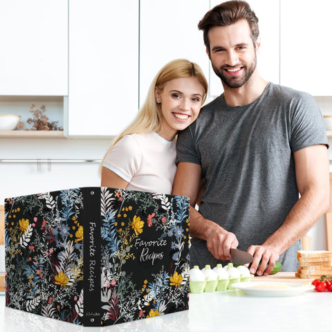LuBudingJoy Blossom gift-ready recipe binder enhances kitchen decor.
