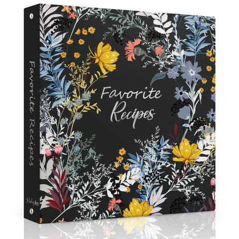 LuBudingJoy Blossom recipe binder cover demonstrates durability for busy kitchens.
