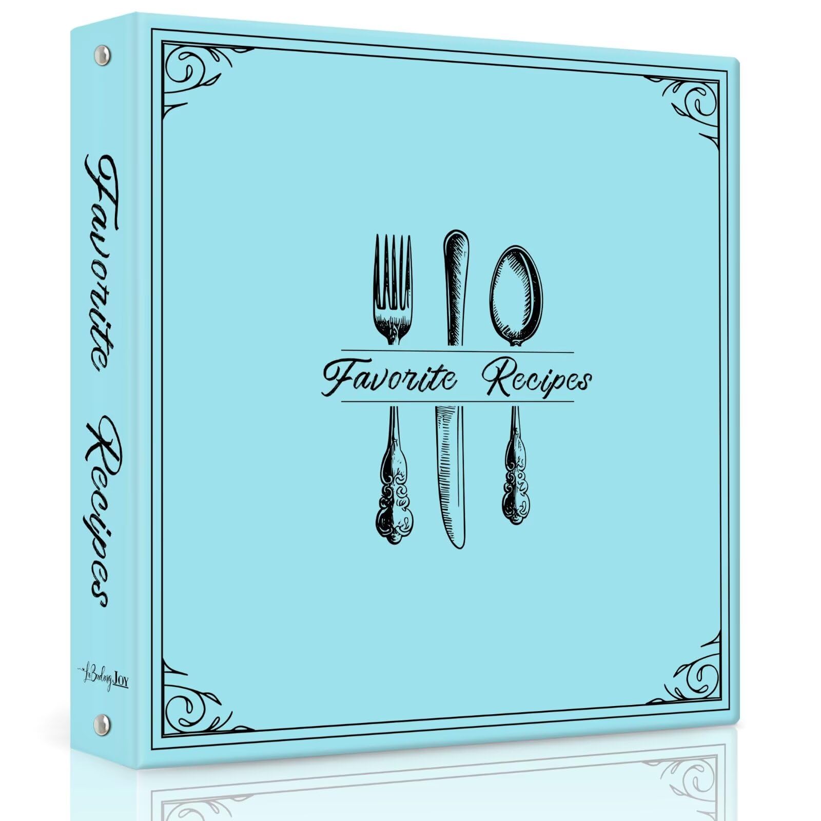 LuBudingJoy recipe binder with durable waterproof cover for lasting use.