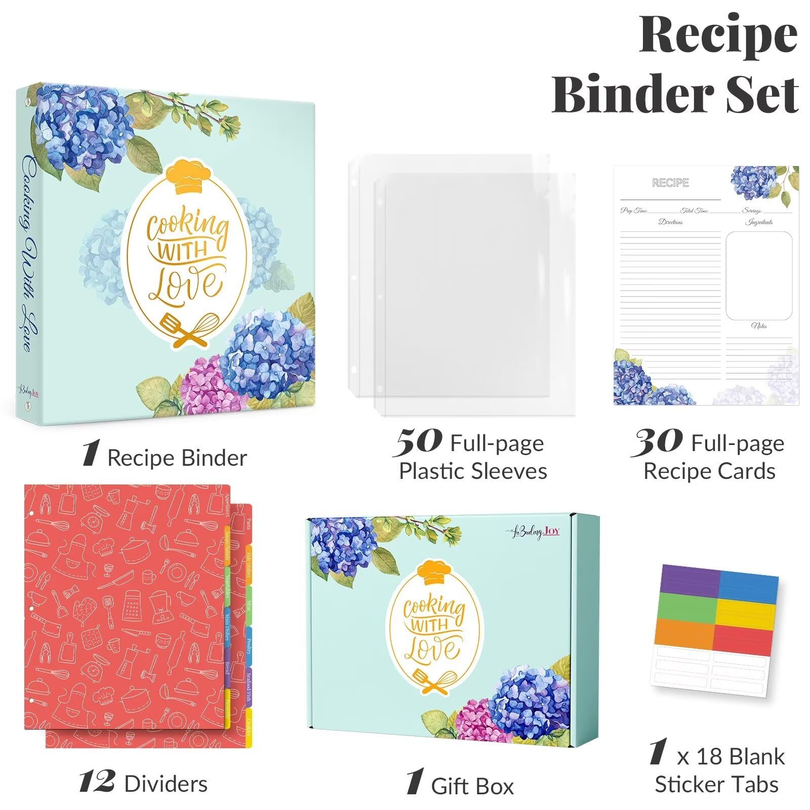 LuBudingJoy full-page recipe cards for detailed, easy-to-read notes.