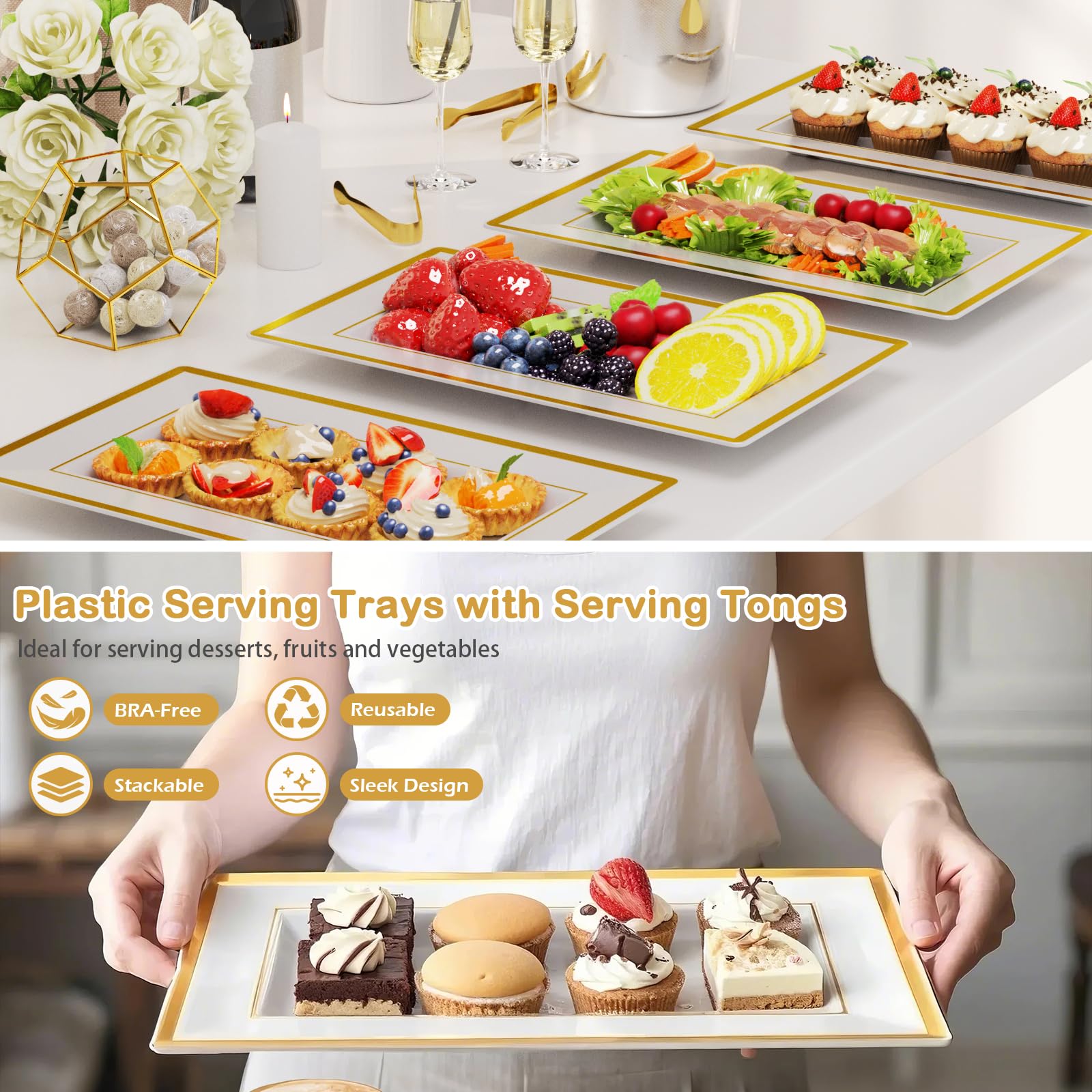 LUCKJUJU ideal for dessert and cupcake presentation