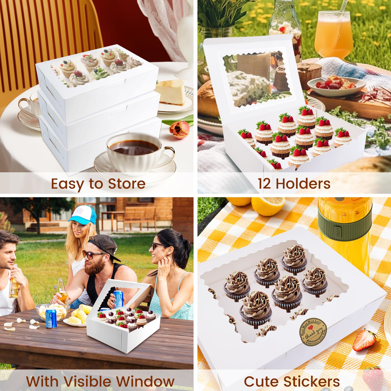Luck.WH stackable design minimizes storage space