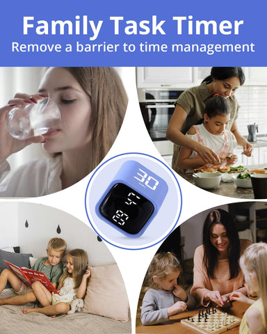 LUCKY TIME rechargeable-battery timer lasts months between charges.