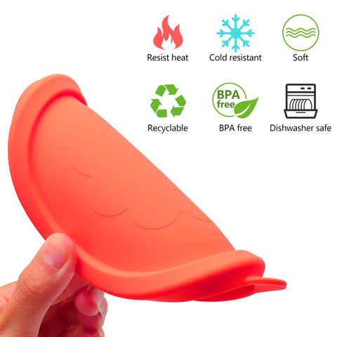 LUVCOSY 2-cup lid set offers color options to distinguish uses in the kitchen.
